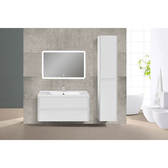 ТУМБА ПОД РАКОВИНУ VINCEA VICO 1000 2 ВЫКАТНЫХ ЯЩИКА SOFT CLOSE, G.WHITE