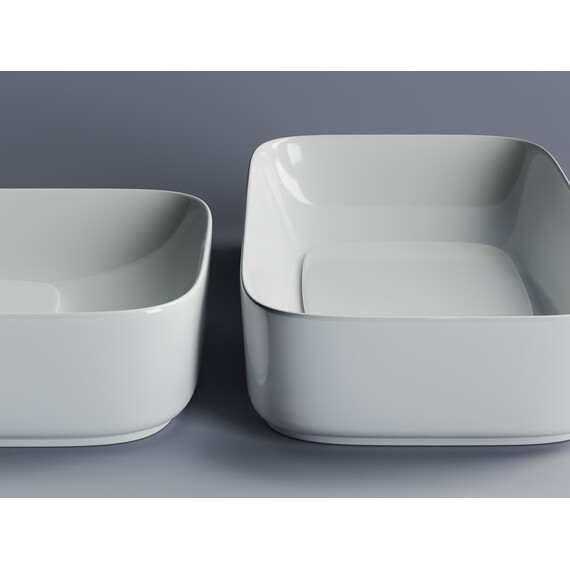 УМЫВАЛЬНИК ЧАША НАКЛАДНАЯ CERAMICA NOVA ELEMENT 600*375*145ММ