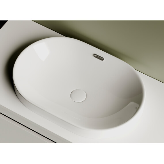 УМЫВАЛЬНИК ВСТРАИВАЕМЫЙ СВЕРХУ CERAMICA NOVA ELEMENT 600*400*195ММ