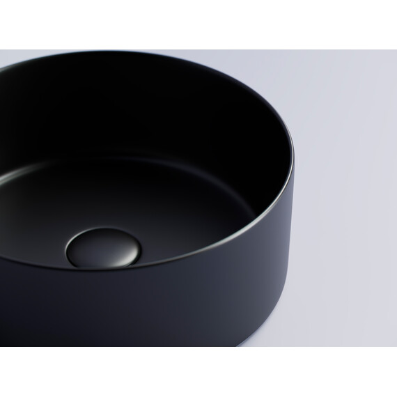 УМЫВАЛЬНИК ЧАША НАКЛАДНАЯ CERAMICA NOVA ELEMENT 358*358*137ММ ЧЕРНЫЙ МАТОВЫЙ