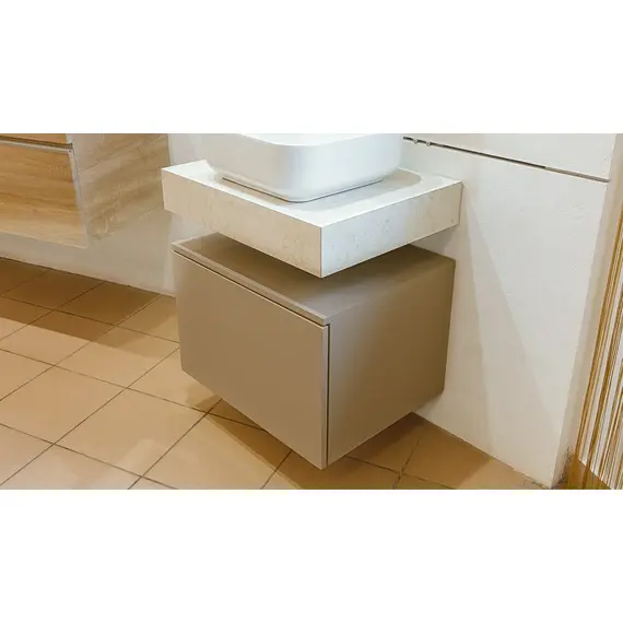 ТУМБА ПОДВЕСНАЯ VELVEX UNIT 60 ВЫДВИЖНОЙ ЯЩИК, ВНУТРЕННИЙ ЯЩИК, БЕЛЫЙ ЛЕД