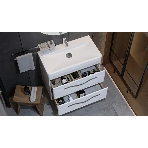 ТУМБА ПОДВЕСНАЯ VELVEX JILL 80 БЕЛЫЙ МАТОВЫЙ