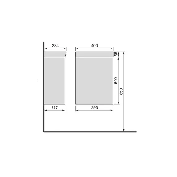 ТУМБА ПОДВЕСНАЯ VELVEX BIO 40 БЕЛЫЙ