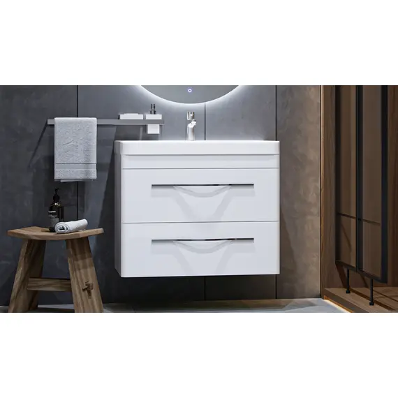 ТУМБА ПОДВЕСНАЯ VELVEX JILL 80 БЕЛЫЙ МАТОВЫЙ