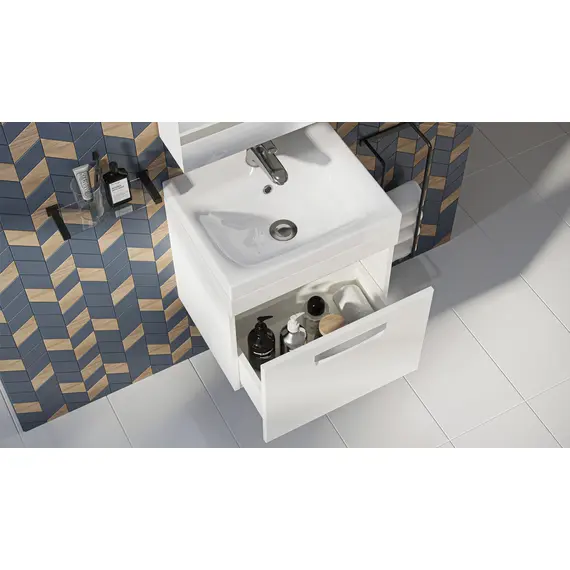 ТУМБА ПОДВЕСНАЯ VELVEX ESTEA 50.1Y БЕЛЫЙ МАТОВЫЙ