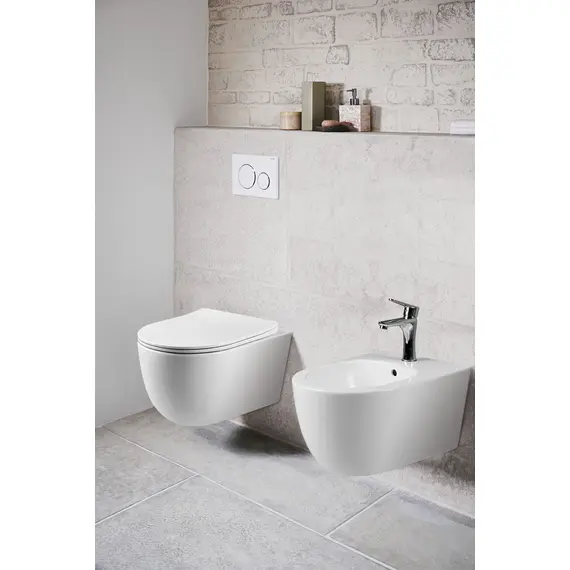 УНИТАЗ ПОДВЕСНОЙ VINCEA EVO VT1-34S БЕЗОБОДКОВЫЙ, БЕЛЫЙ