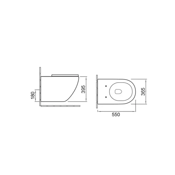 УНИТАЗ ПОДВЕСНОЙ VINCEA GLOBO VT1-14 БЕЗОБОДКОВЫЙ, БЕЛЫЙ