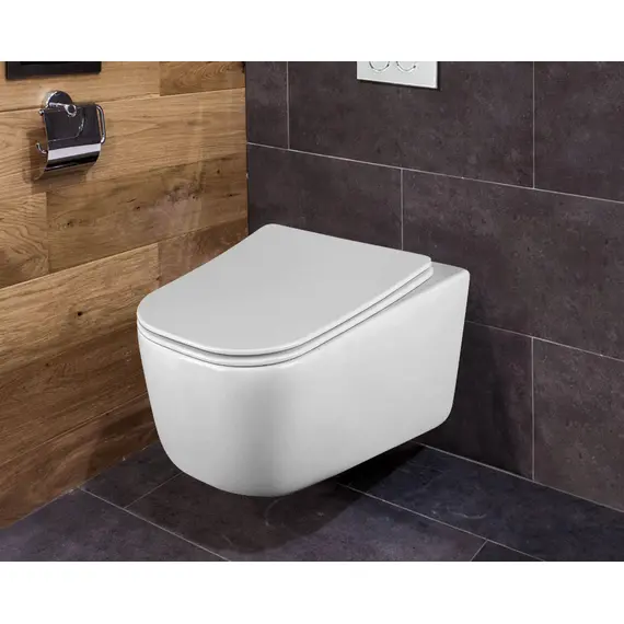 УНИТАЗ ПОДВЕСНОЙ VINCEA CORE VT1-28 БЕЗОБОДКОВЫЙ, БЕЛЫЙ