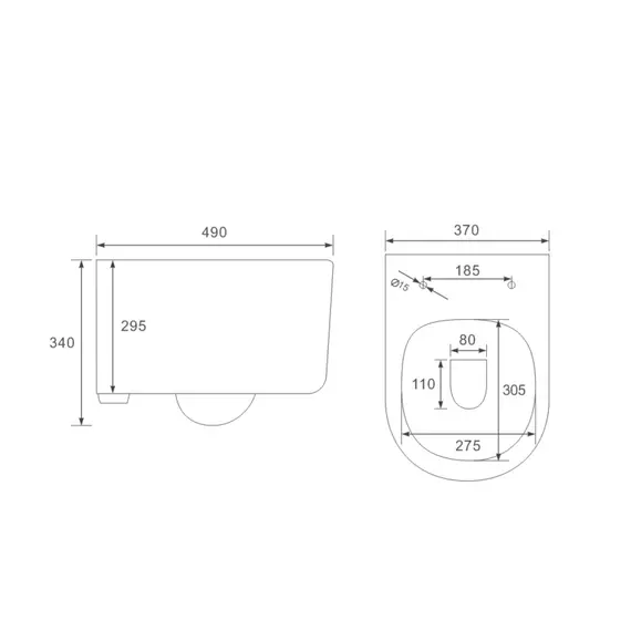 УНИТАЗ ПОДВЕСНОЙ VINCEA EVO VT1-34S БЕЗОБОДКОВЫЙ, БЕЛЫЙ