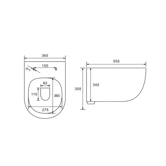 УНИТАЗ ПОДВЕСНОЙ VINCEA EVO VT1-34MB БЕЗОБОДКОВЫЙ, ЧЕРНЫЙ МАТОВЫЙ