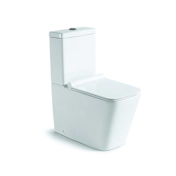 УНИТАЗ-КОМПАКТ VINCEA Q-LINE VT2-12 БЕЗОБОДКОВЫЙ, БЕЛЫЙ