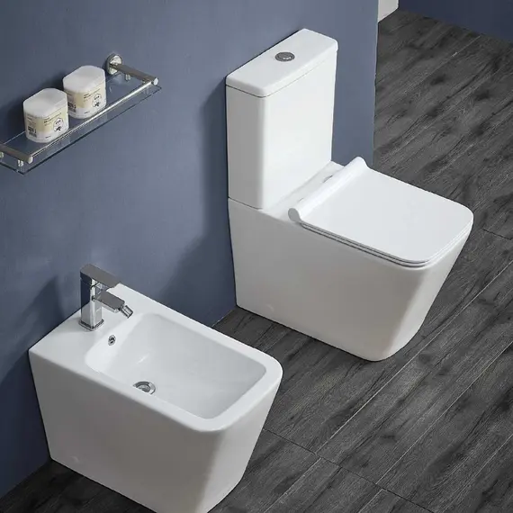 УНИТАЗ-КОМПАКТ VINCEA Q-LINE VT2-12 БЕЗОБОДКОВЫЙ, БЕЛЫЙ