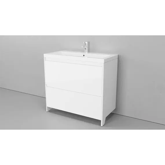 ТУМБА НАПОЛЬНАЯ VELVEX KLAUFS 90 БЕЛЫЙ