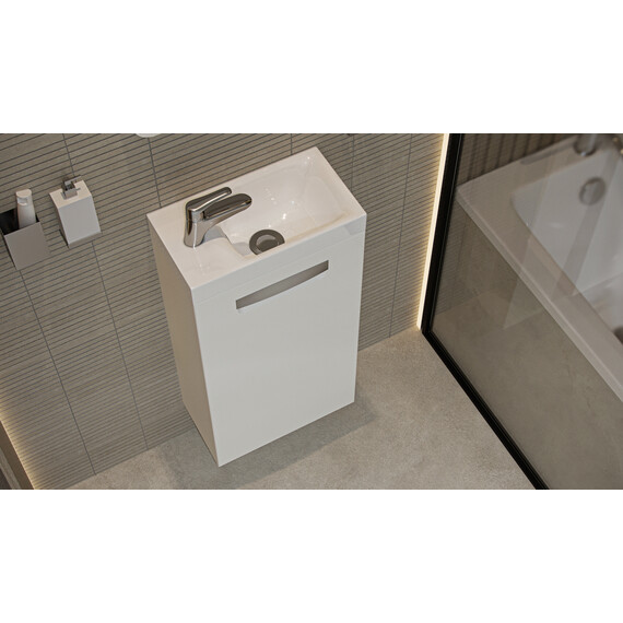 ТУМБА ПОДВЕСНАЯ VELVEX ESTEA 40.1D БЕЛЫЙ МАТОВЫЙ