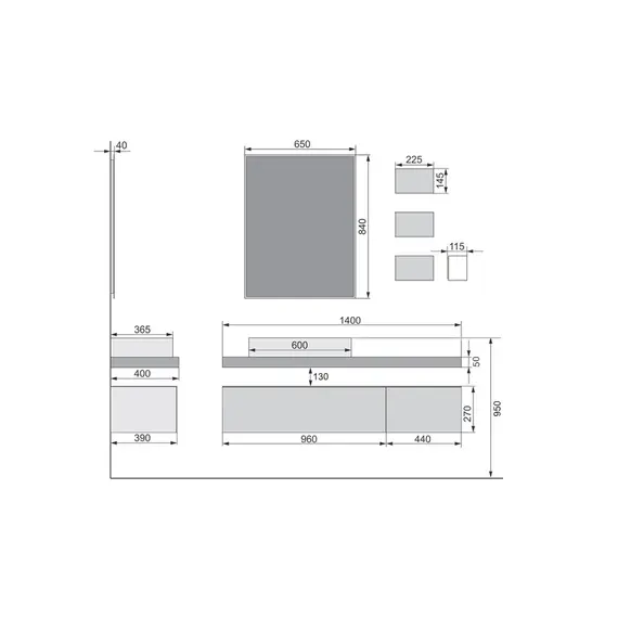 ТУМБА ПОДВЕСНАЯ VELVEX FELAY 45 БЕЛЫЙ ГЛЯНЦЕВЫЙ