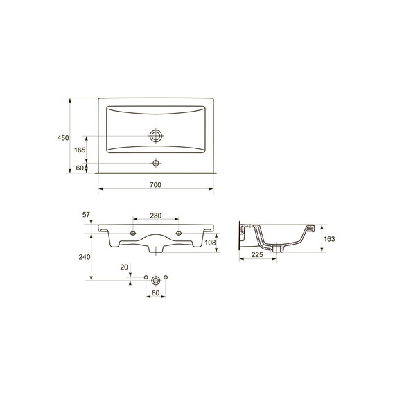ТУМБА НАПОЛЬНАЯ VELVEX KLAUFS 70 БЕЛЫЙ
