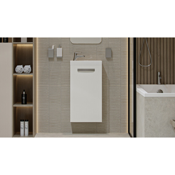 ТУМБА ПОДВЕСНАЯ VELVEX ESTEA 40.1D БЕЛЫЙ МАТОВЫЙ