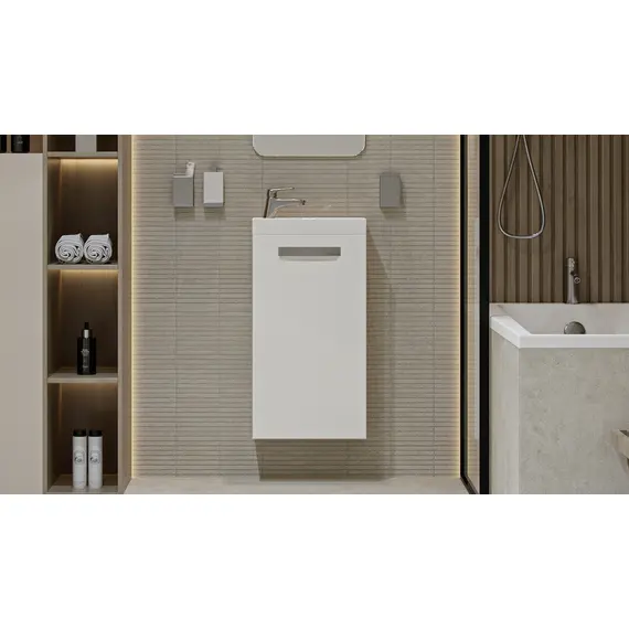 ТУМБА ПОДВЕСНАЯ VELVEX ESTEA 40.1D БЕЛЫЙ МАТОВЫЙ