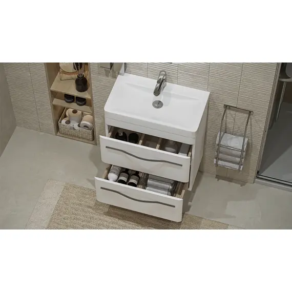 ТУМБА ПОДВЕСНАЯ VELVEX JILL 60 БЕЛЫЙ МАТОВЫЙ