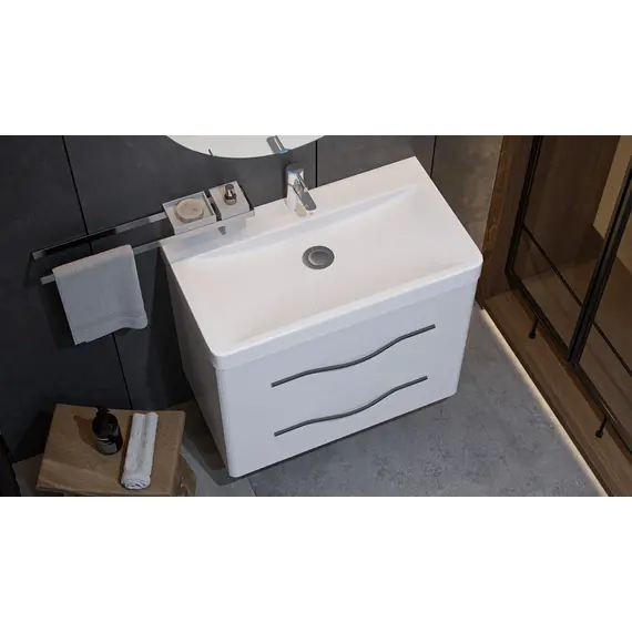 ТУМБА ПОДВЕСНАЯ VELVEX JILL 80 БЕЛЫЙ МАТОВЫЙ