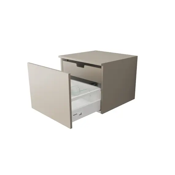 ТУМБА ПОДВЕСНАЯ VELVEX UNIT 50 ВЫДВИЖНОЙ ЯЩИК, ВНУТРЕННИЙ ЯЩИК, БЕЛЫЙ ЛЕД