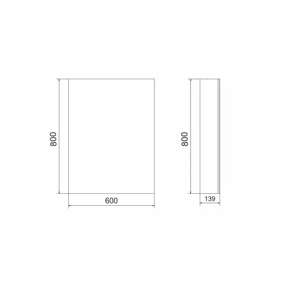 ЗЕРКАЛО-ШКАФ VELVEX KLAUFS 60-216 БЕЛОЕ