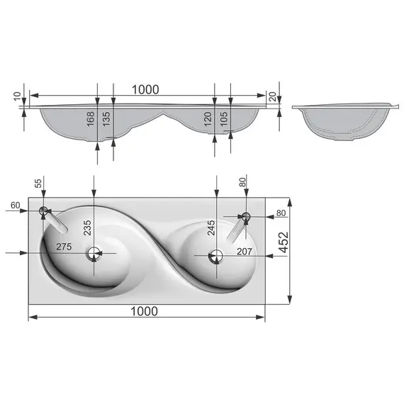 ТУМБА ПОДВЕСНАЯ VELVEX OTTO 100 БЕЛЫЙ