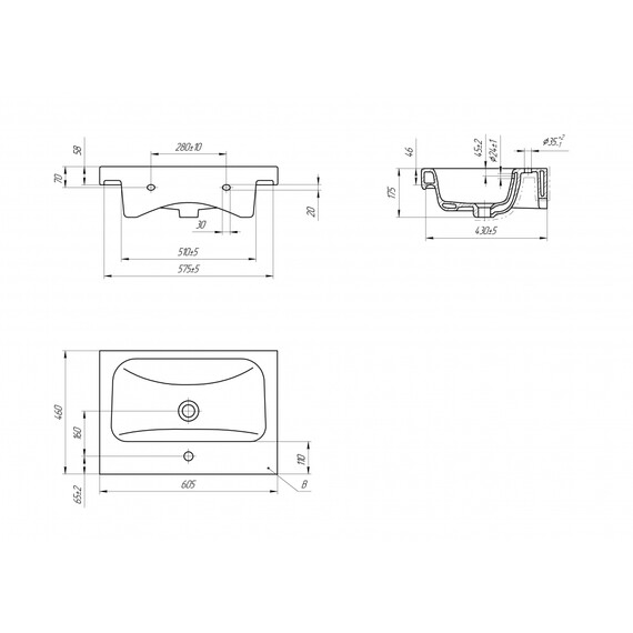 ТУМБА ПОДВЕСНАЯ VELVEX ESTEA 60.1Y БЕЛЫЙ МАТОВЫЙ