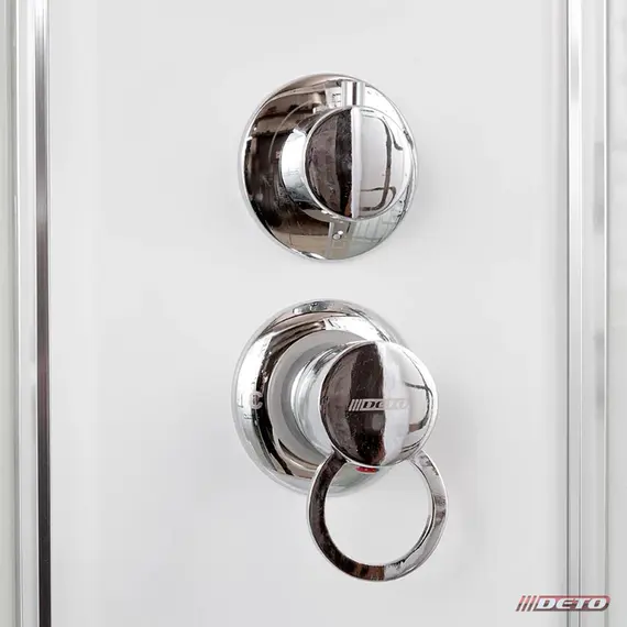 ДУШЕВАЯ КАБИНА DETO EM1580GM С ГИДРОМАССАЖЕМ