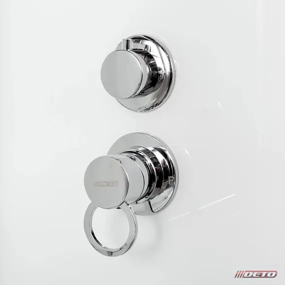 ДУШЕВАЯ КАБИНА DETO EM1580GM С ГИДРОМАССАЖЕМ