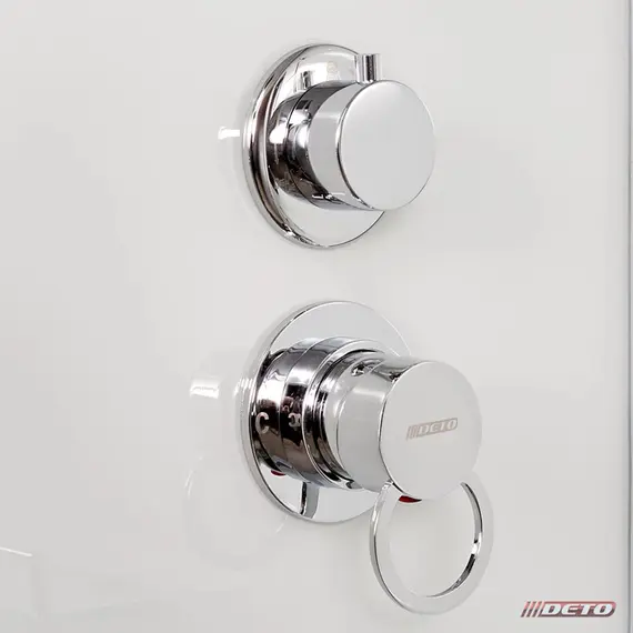 ДУШЕВАЯ КАБИНА DETO EM1580GM С ГИДРОМАССАЖЕМ