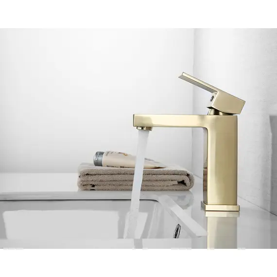 СМЕСИТЕЛЬ ABBER DAHEIM AF8210G ДЛЯ РАКОВИНЫ, ЗОЛОТО МАТОВОЕ