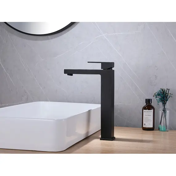 СМЕСИТЕЛЬ ABBER DAHEIM AF8211B ДЛЯ РАКОВИНЫ, ЧЕРНЫЙ МАТОВЫЙ