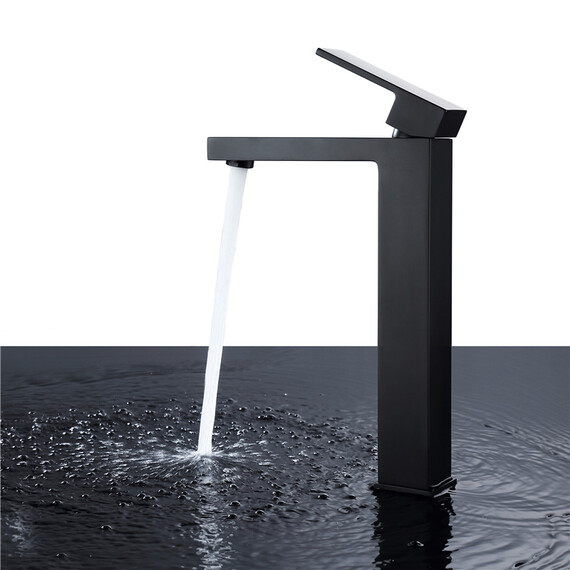 СМЕСИТЕЛЬ ABBER DAHEIM AF8211B ДЛЯ РАКОВИНЫ, ЧЕРНЫЙ МАТОВЫЙ