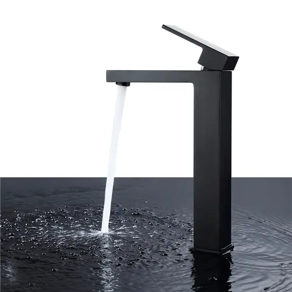 СМЕСИТЕЛЬ ABBER DAHEIM AF8211B ДЛЯ РАКОВИНЫ, ЧЕРНЫЙ МАТОВЫЙ