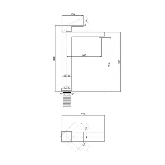 СМЕСИТЕЛЬ ABBER DAHEIM AF8211B ДЛЯ РАКОВИНЫ, ЧЕРНЫЙ МАТОВЫЙ