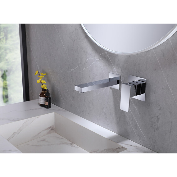 СМЕСИТЕЛЬ ABBER DAHEIM AF8212 ДЛЯ РАКОВИНЫ СКРЫТОГО МОНТАЖА, ХРОМ