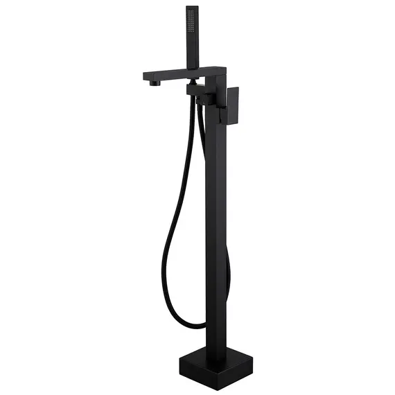 СМЕСИТЕЛЬ ABBER DAHEIM AF8215B НАПОЛЬНЫЙ, ЧЕРНЫЙ МАТОВЫЙ