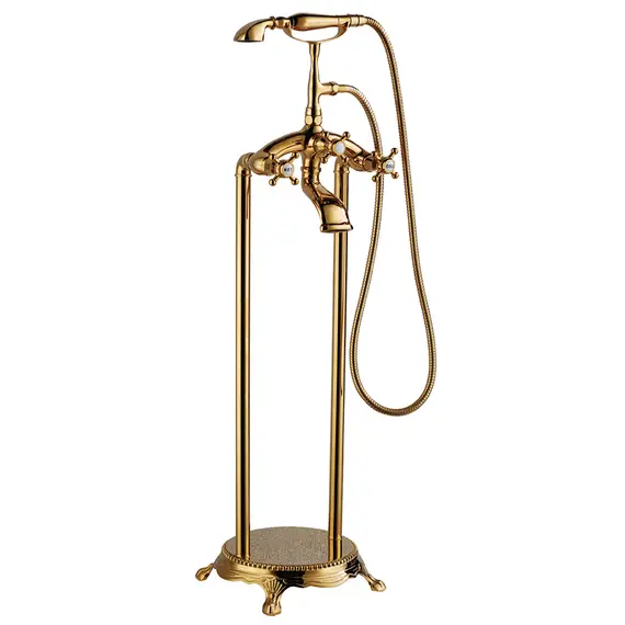 СМЕСИТЕЛЬ ABBER KLASSIK AF8415G НАПОЛЬНЫЙ, ЗОЛОТО