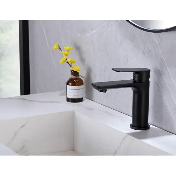 СМЕСИТЕЛЬ ABBER WEISS INSEL AF8010B ДЛЯ РАКОВИНЫ, ЧЕРНЫЙ МАТОВЫЙ