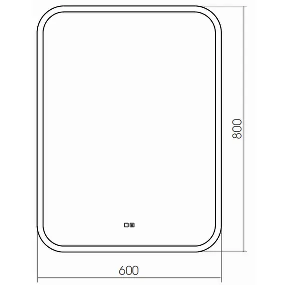 ЗЕРКАЛО SILVER MIRROR STIV 600Х800