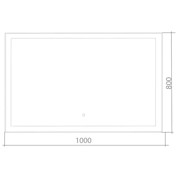 ЗЕРКАЛО SILVER MIRROR SANTANA 1000Х800