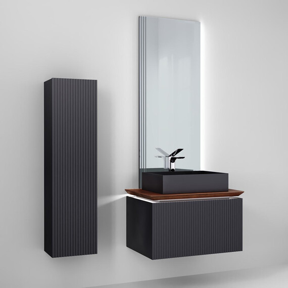 ПОДВЕСНАЯ ТУМБА JORNO STRONG 80 АНТРАЦИТ