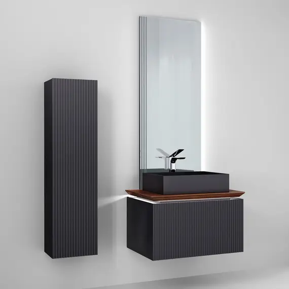 ПОДВЕСНАЯ ТУМБА JORNO STRONG 80 АНТРАЦИТ