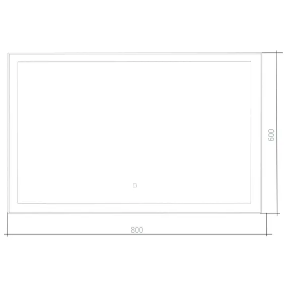 ЗЕРКАЛО SILVER MIRROR SANTANA 800Х600