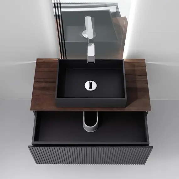 ПОДВЕСНАЯ ТУМБА JORNO STRONG 100 АНТРАЦИТ