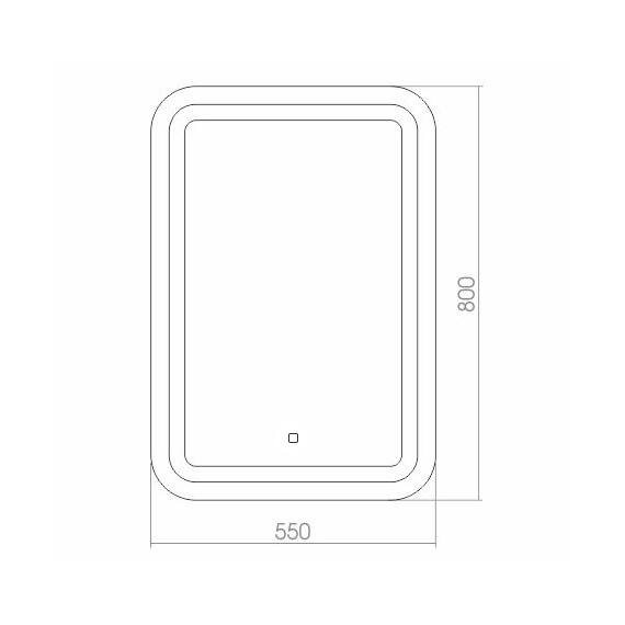 ЗЕРКАЛО SILVER MIRROR MALTA 550Х800