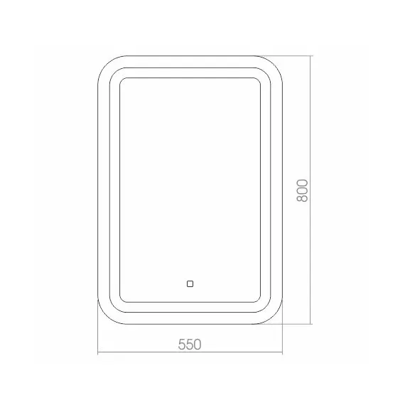 ЗЕРКАЛО SILVER MIRROR MALTA 550Х800