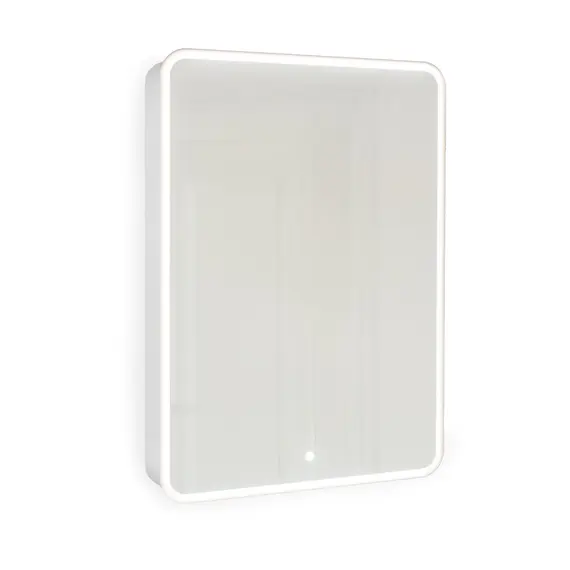 ЗЕРКАЛО-ШКАФ JORNO PASTEL 60 БЕЛЫЙ ЖЕМЧУГ С ПОДСВЕТКОЙ