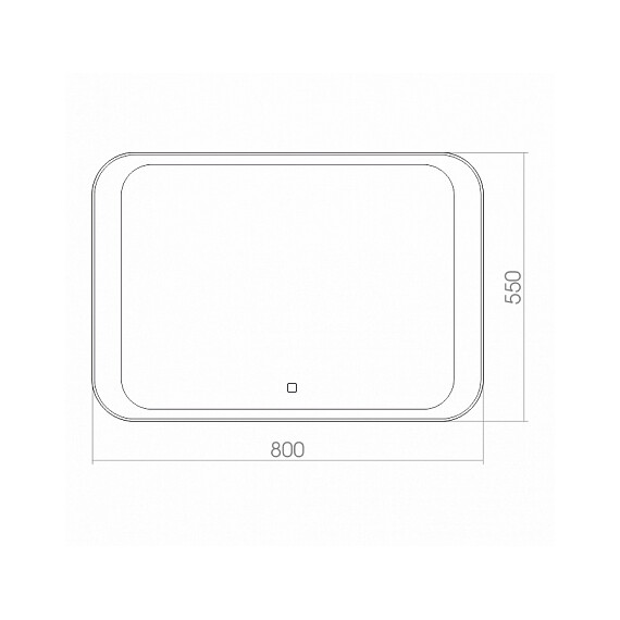 ЗЕРКАЛО SILVER MIRROR INDIGO 800X550